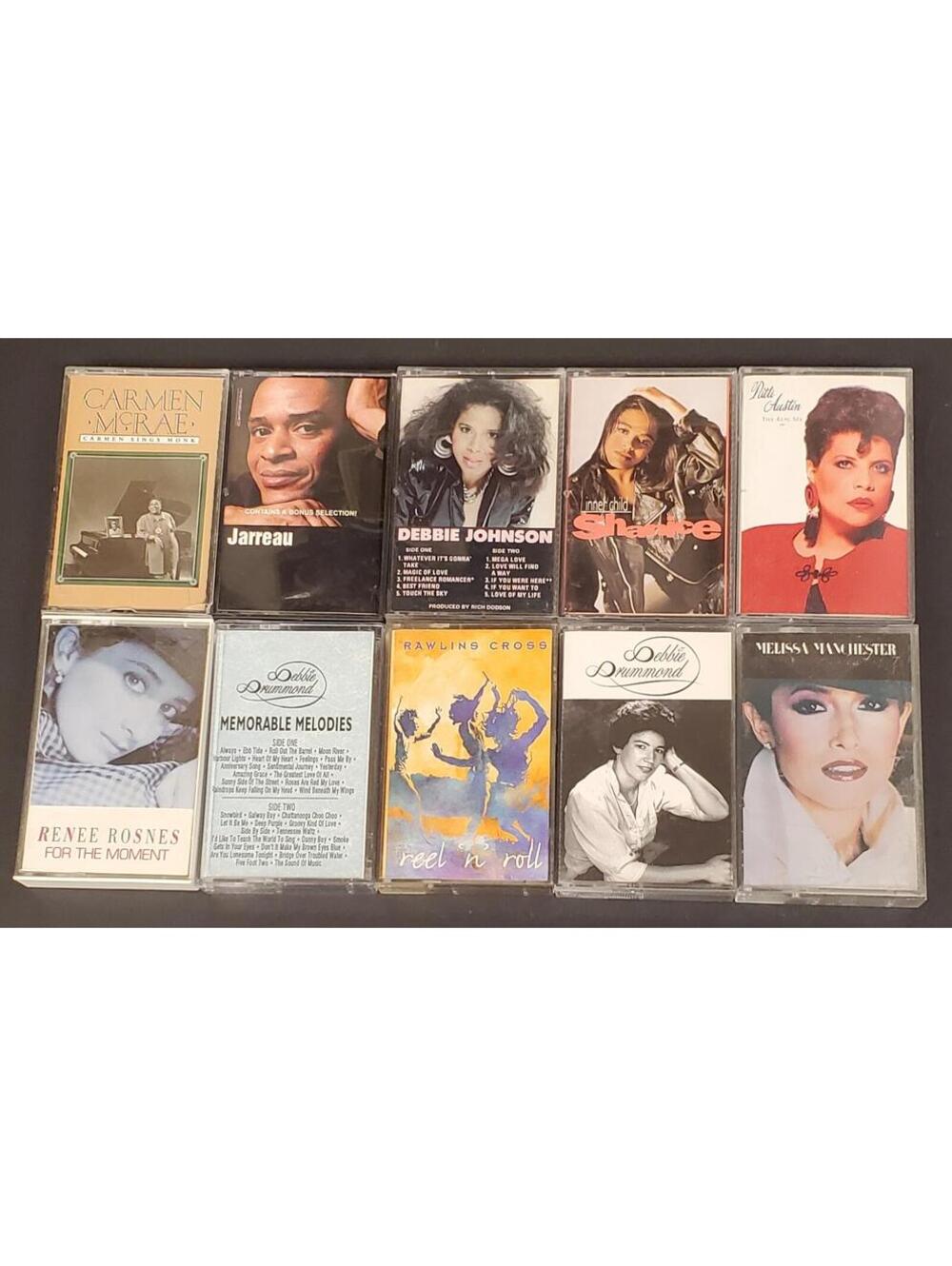 Lot of 10 Jazz, Pop & Adult Contemporary Audio Cassette Tapes GC